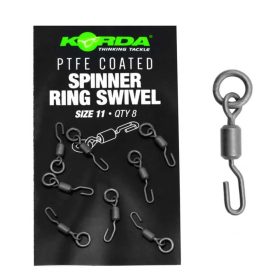 Korda PTFE Spinner Ring Swivel XX 11 Wartel 8 stuks