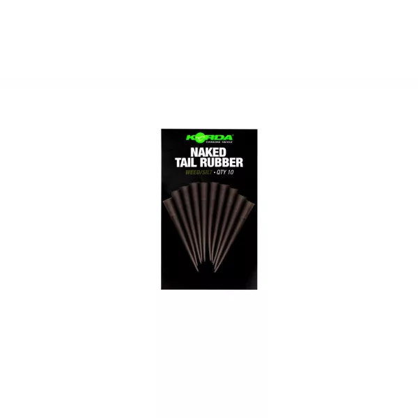 Korda Naked Tail Rubber Weed/Silt Siliconen Huls 10 stuks