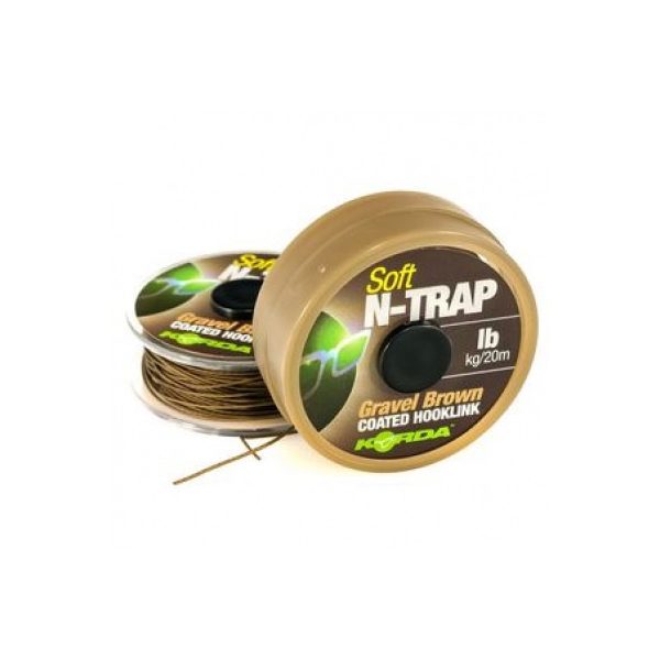 Korda N-Trap Soft 20lb Gravel Brown - karper onderlijnmateriaal