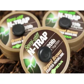   Korda N-Trap Semi Stiff 30lb Gravel Brown - karper onderlijnmateriaal