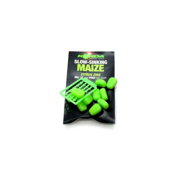 Korda Slow Sinking Citrus Zing Corn Green Rubbermaïs