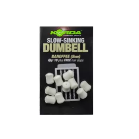 Korda Slow Sinking Dumbell Banoffee Aasimitatie 8mm 10st