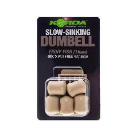   Korda Slow Sinking Dumbell Banoffee Aasimmitatie 12mm 8 stuks