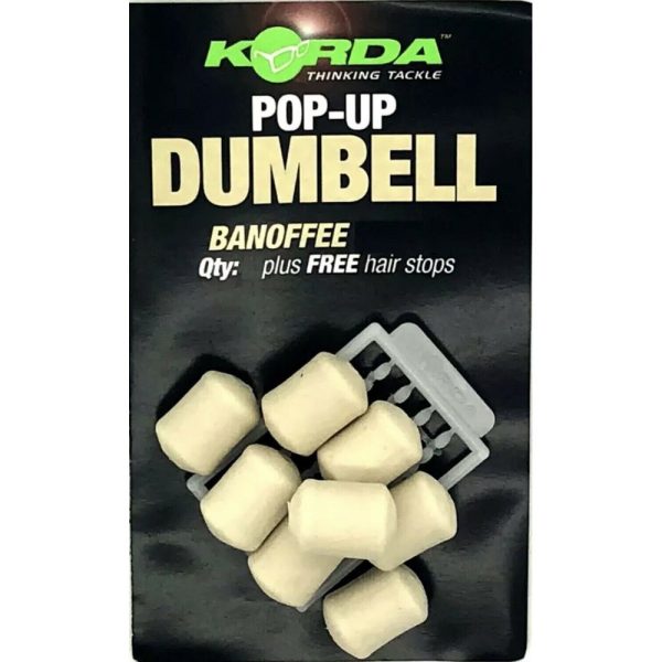 Korda Pop-up Dumbell Banoffee (8mm) - 10 stuks - kunstaasimitatie