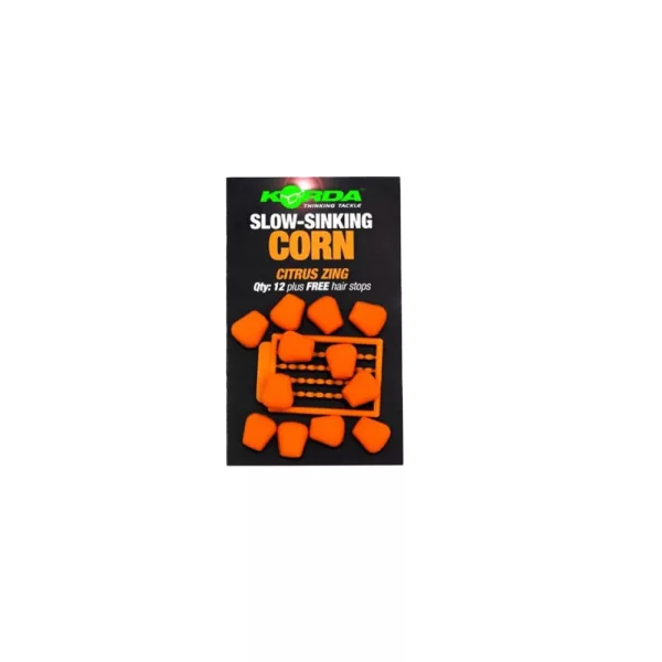 Korda Slow Sinking Corn Citrus Zing Orange Rubbermaïs
