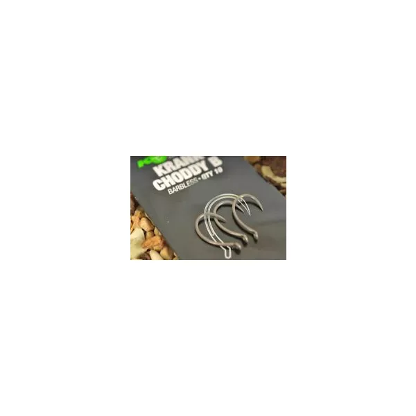 Korda Krank Chod Barbless 6 haak met oog, weerhaakloos 10st