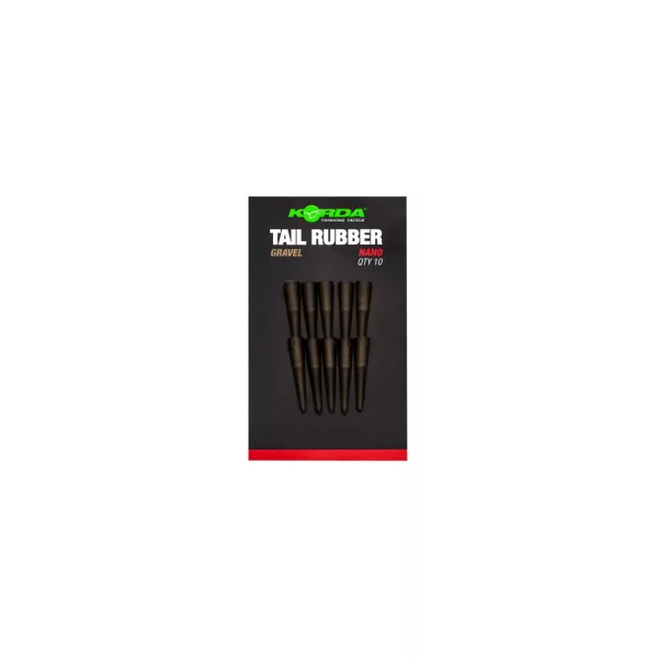 Korda Tail Rubber Nano Gravel Rubberen Huls 10 stuks