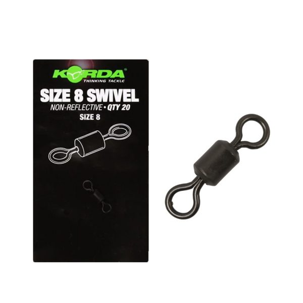 Korda Swivels Size 8 Wartel 20 stuks