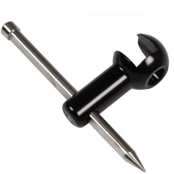 Korda Singlez Spike Ball Stabiliser - Aluminium - Zwart - grondpen stabilisator