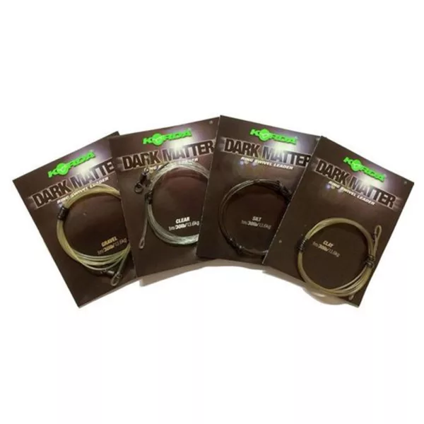 Korda Dark Matter Leader Ring Swivel Weedy Green Voorgeknoopte Boiliemontage