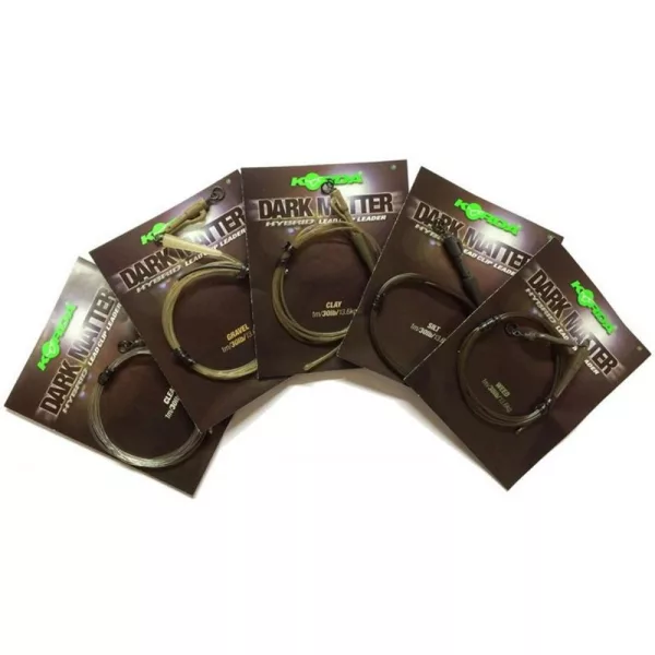 Korda Dark Matter Leaders Hybrid Lead Clip Silt Vooraf Geknoopte Boilie Rig