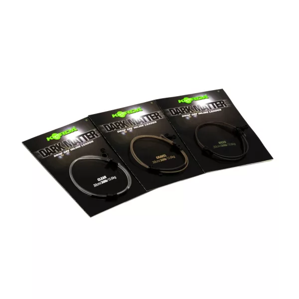 Korda Dark Matter Leader Drop Off Inline Transparant 30lb 30cm Voorgeknoopt Boiliestrig