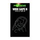 Korda Wide Gape Barbless 10 Haak met oog, weerhaakloos 10 stuks