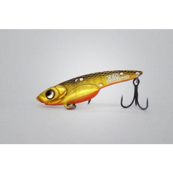 LUREFANS X60 - Zinkend 13,5g/60mm, 10 Black & Gold kleurcode Bladed kunstaas