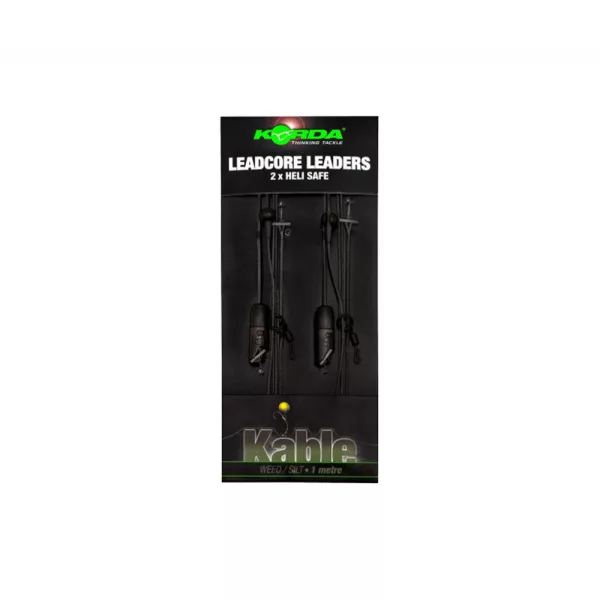 Korda Leadcore Heli Safe Weed 1,00m Voorgebonden Leadcore Rig 2st