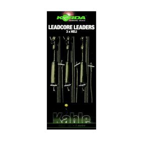 Korda Leadcore Heli Weed/Silt Voorgeknoopte Boilie Rig 3st