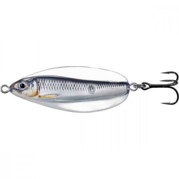 Livetarget Erratic Shiner Lepel Zilver/Zwart 21gr 7cm Wobbelende Lepel