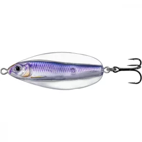   Livetarget Grillige Shiner Lepel Zilver/Violet 21gr 7cm Wobbelende Lepel