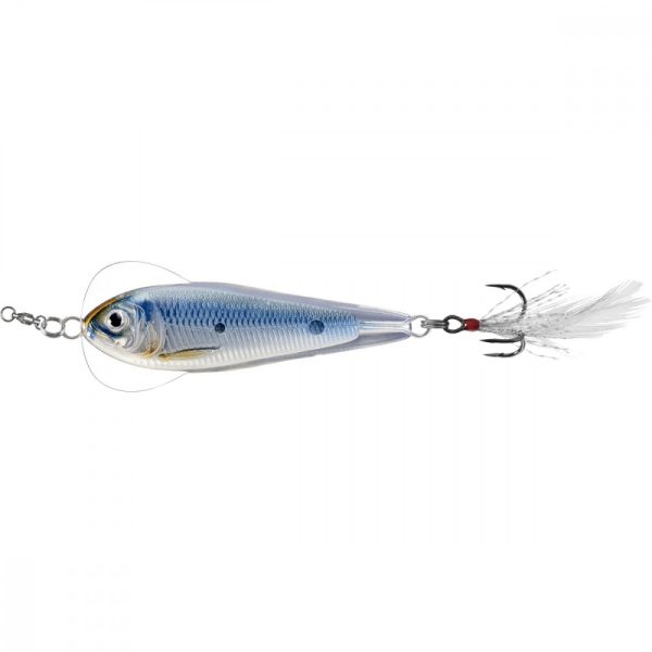 Livetarget Flutter Shad Jigging Lepel Zilver/Blauw 11gr 5cm Wobbelende Lepel