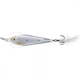   Livetarget Flutter Shad Jigging Lepel Zilver/Parel 14gr 5,5cm Wobbelende Lepel
