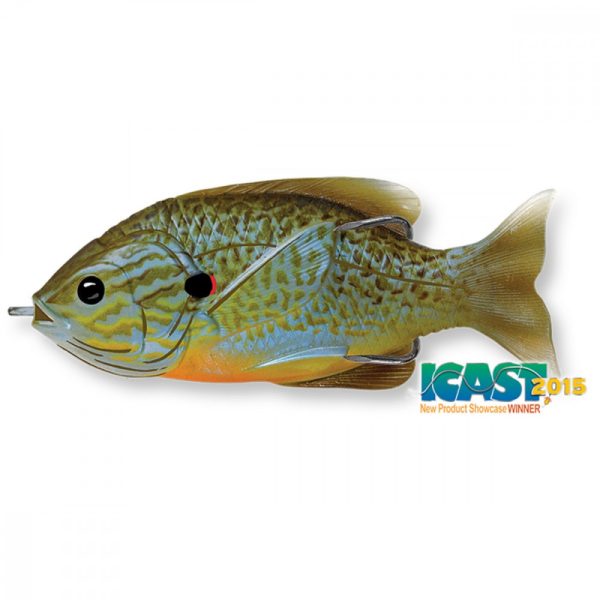 Livetarget Sunfish Walking Bait Natuurlijk/Blauw Pumpkinseed 7,5cm 12gr Zonnebaars Kunstaas