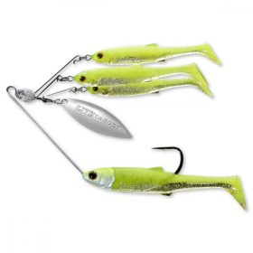   Livetarget Minnow Spinner Rig Chartreuse/Zilver Klein 11gr Spinnerbait