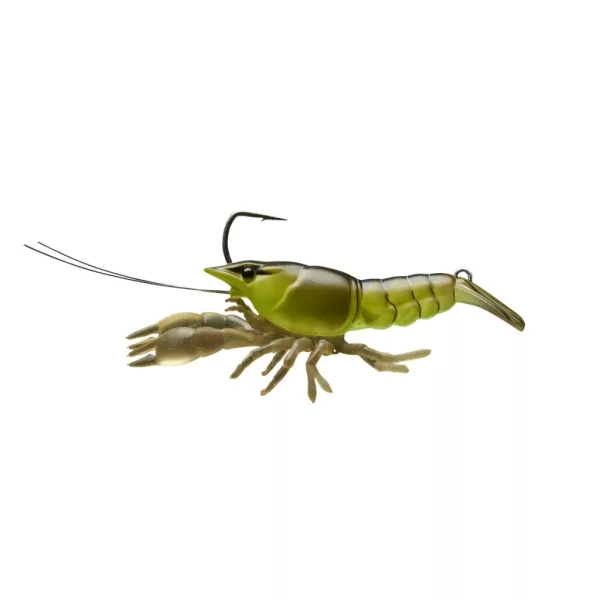 Livetarget Live Craw Finess Bait Chartreuse Zwart 7,5cm 14gr Kreeft Imitatie
