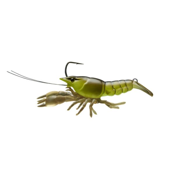 Livetarget Live Craw Finess Bait Chartreuse Black 6,3cm 11gr Plastic Kunstaas