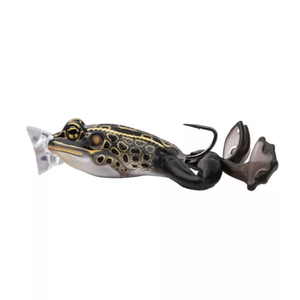 Livetarget The Ultimate Frog Popper Bait Brown Black 5cm 21gr Kikkerimitatie