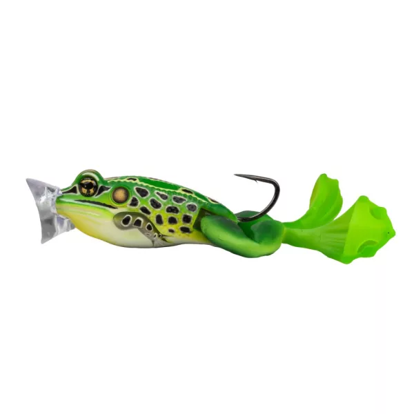 Livetarget The Ultimate Frog Popper Bait Green-Yellow 6,3cm 28gr Kikkerimitatie