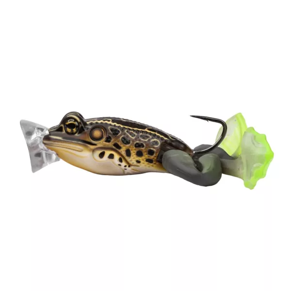 Livetarget De Ultieme Kikker Popper Aas Tan-Bruin 6,3cm 28gr Kikker Imitatie