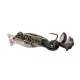 Livetarget The Ultimate Frog Popper Aas Bruin-Zwart 6,3cm 28gr Kikker Imitatie