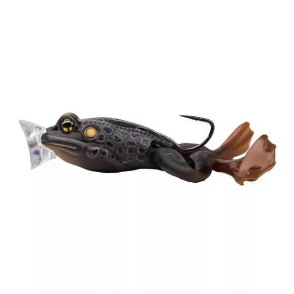 Livetarget Het Ultieme Kikker Popper Aas Zwart-Zwart 6,3cm 28gr Kikker Imitatie