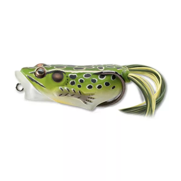 Livetarget Frog Popper Green Yellow 5,5cm 11gr Zwevende Kikker Imitatie