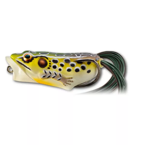 Livetarget Frog Popper Emerald Brown 5,5cm 11gr Zwevende Kikker Imitatie