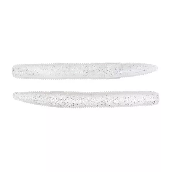 Livetarget Stick Worm Wit - Albino 7,6cm Zinkende Worm Imitatie 4st