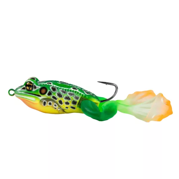 Livetarget The Ultimate Frog Stride Bait Smaragdgroen-Rood 6,3cm 28gr Kikker Imitatie