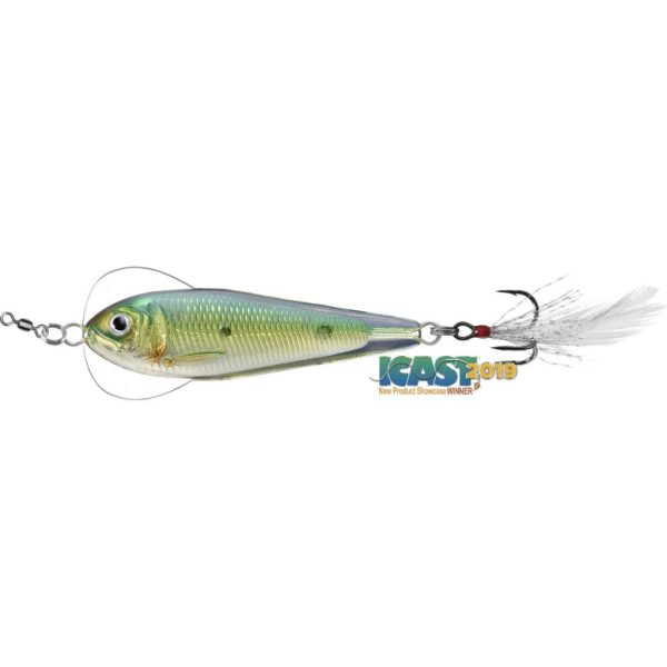 Livetarget Flutter Shad Jigging Spoon Goud-Groen 6cm 21gr Wiebellepel