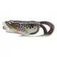 Livetarget Kikker Popper Bruin-Zwart 6,5cm 14gr Drijvend Kikker Imitatie