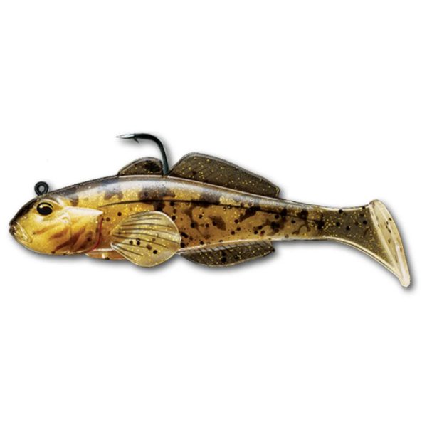 Livetarget Goby Swimbait Natuurlijk-Goud 9cm 21gr Plastic Grondel