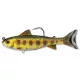 Livetarget Forel Swimbait Goud-Olijf 13,1cm 35gr Plastic Kunstaas