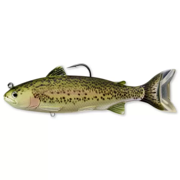Livetarget Forel Swimbait Olijf-Rood 16,8cm 71gr Plastic Kunstaas