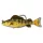 Livetarget Baars Swimbait Goud-Olijf 11,3cm 21gr Plastic Kunstaas