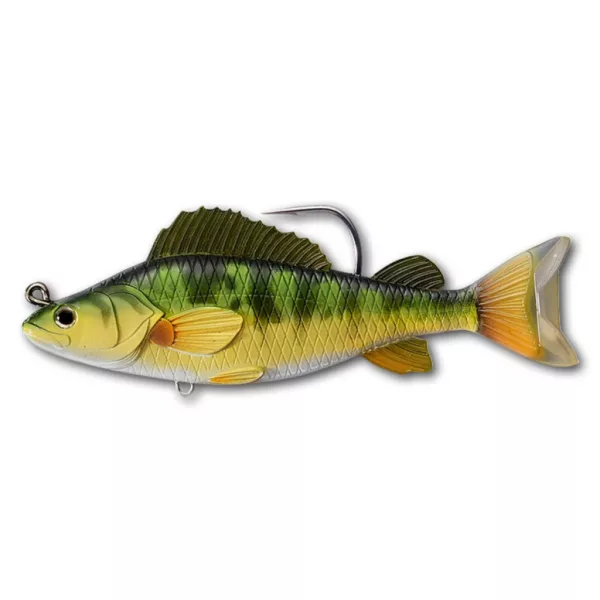 Livetarget Gele Baars Swimbait Geel-Groen 13,4cm 35gr Kunststof Aas