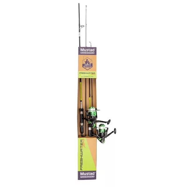Mustad Legacy Combo Zoetwater 2,14m 7-20gr 2-Delige Hengel Met Molen