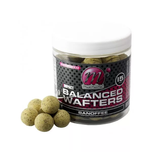 Mainline High Impact Balanced Wafter Banoffee - 15mm - wafters boilie