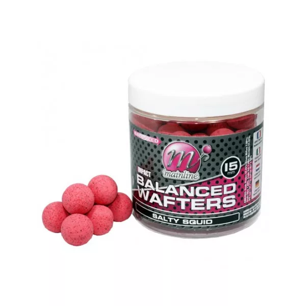 Mainline High Impact Balanced Wafter Salty Squid - 15mm - wafters boilie