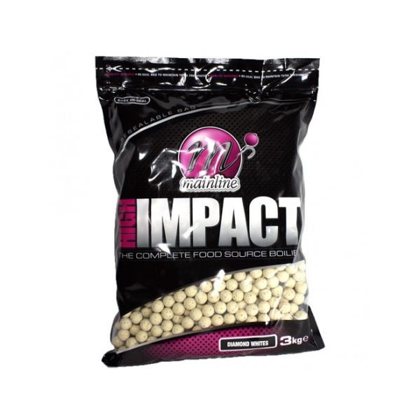 Mainline High Impact Boilies Diamond Whites -15mm - 3 kg - voerboilie