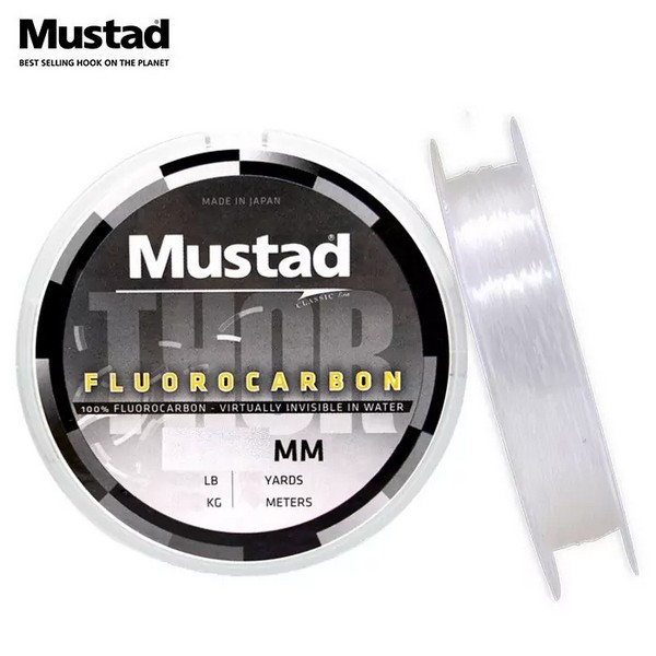 Mustad Thor FC Leader 30m 80lb Transparante Voorslaglijn