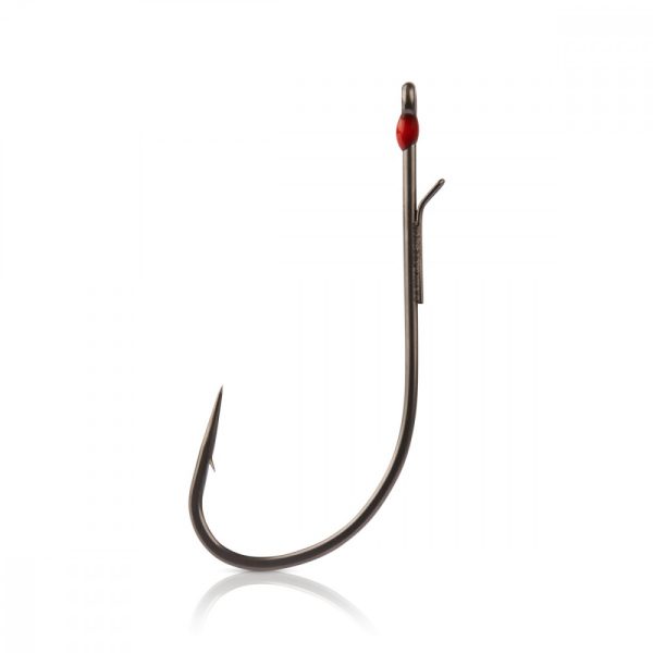 Mustad Alpha-Grip Finesse, 4/0 5 stuks Haken met oog en weerhaak voor snoekbaars